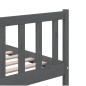 vidaXL Estructura de cama de madera maciza gris 200x200 cm vidaXL Estructura de cama de madera maciza gris 200x200 cm