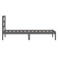 vidaXL Estructura de cama de madera maciza de pino gris 100x200 cm vidaXL Estructura de cama de madera maciza de pino gris 100x200 cm