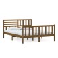 vidaXL Estructura de cama de madera maciza marrón miel 150x200 cm