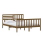 vidaXL Estructura de cama de madera maciza marrón miel 150x200 cm