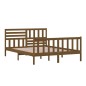 vidaXL Estructura de cama de madera maciza marrón miel 150x200 cm