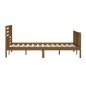 vidaXL Estructura de cama de madera maciza marrón miel 150x200 cm