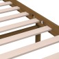 vidaXL Estructura de cama de madera maciza marrón miel 150x200 cm