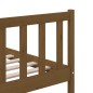 vidaXL Estructura de cama de madera maciza marrón miel 150x200 cm