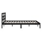 vidaXL Estructura de cama madera maciza negro king size 150x200 cm vidaXL Estructura de cama madera maciza negro king size 150x200 cm