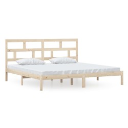 vidaXL Estructura de cama de madera maciza de pino 200x200 cm