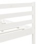 vidaXL Estructura de cama individual madera maciza blanco 75x190 cm vidaXL Estructura de cama individual madera maciza blanco 75x190 cm