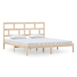 vidaXL Estructura de cama madera maciza Super King 180x200 cm