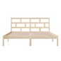 vidaXL Estructura de cama madera maciza Super King 180x200 cm