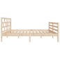 vidaXL Estructura de cama madera maciza de pino 120x200 cm vidaXL Estructura de cama madera maciza de pino 120x200 cm