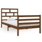 vidaXL Estructura de cama madera maciza pino marrón miel 90x200 cm