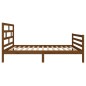 vidaXL Estructura de cama madera maciza pino marrón miel 90x200 cm