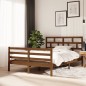 vidaXL Estructura de cama madera maciza de pino marrón miel 140x200 cm