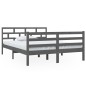 vidaXL Estructura de cama de madera maciza de pino gris 140x190 cm vidaXL Estructura de cama de madera maciza de pino gris 140x190 cm