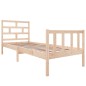 vidaXL Estructura de cama madera maciza de pino 75x190 cm vidaXL Estructura de cama madera maciza de pino 75x190 cm