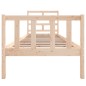 vidaXL Estructura de cama madera maciza de pino 75x190 cm vidaXL Estructura de cama madera maciza de pino 75x190 cm