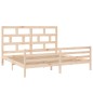 vidaXL Estructura de cama de madera maciza de pino 200x200 cm