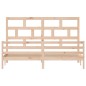 vidaXL Estructura de cama de madera maciza de pino 200x200 cm