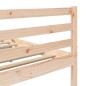 vidaXL Estructura de cama de madera maciza de pino 200x200 cm