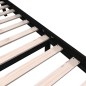 vidaXL Estructura de cama de madera maciza de pino negro 120x190 cm