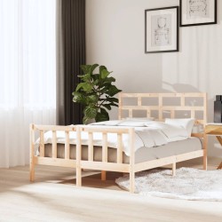 vidaXL Estructura de cama madera maciza de pino 120x200 cm