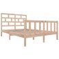 vidaXL Estructura de cama madera maciza de pino 120x200 cm