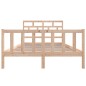 vidaXL Estructura de cama madera maciza de pino 120x200 cm