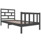 vidaXL Estructura de cama madera maciza de pino gris 90x190 cm vidaXL Estructura de cama madera maciza de pino gris 90x190 cm