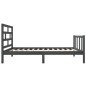 vidaXL Estructura de cama madera maciza de pino gris 90x190 cm vidaXL Estructura de cama madera maciza de pino gris 90x190 cm