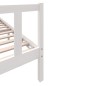vidaXL Estructura de cama madera maciza de pino blanco 200x200 cm vidaXL Estructura de cama madera maciza de pino blanco 200x200 cm
