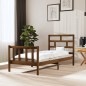 vidaXL Estructura de cama madera maciza de pino marrón miel 100x200 cm