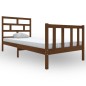 vidaXL Estructura de cama madera maciza de pino marrón miel 100x200 cm