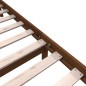 vidaXL Estructura de cama madera maciza de pino marrón miel 100x200 cm