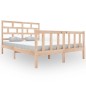 vidaXL Estructura de cama de madera maciza de pino 140x200 cm