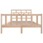 vidaXL Estructura de cama de madera maciza de pino 140x200 cm