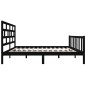 vidaXL Estructura de cama de madera maciza de pino negro 160x200 cm vidaXL Estructura de cama de madera maciza de pino negro 160x200 cm