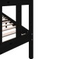 vidaXL Estructura de cama de madera maciza de pino negro 160x200 cm vidaXL Estructura de cama de madera maciza de pino negro 160x200 cm