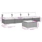 vidaXL Set de sofás de jardín 5 piezas y cojines ratán sintético gris vidaXL Set de sofás de jardín 5 piezas y cojines ratán sintético gris