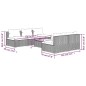 vidaXL Set muebles de jardín 6 piezas y cojines ratán sintético marrón vidaXL Set muebles de jardín 6 piezas y cojines ratán sintético marrón