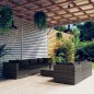 vidaXL Set de sofás de jardín 8 piezas y cojines ratán sintético gris