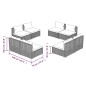 vidaXL Set muebles de jardín 8 piezas y cojines ratán sintético marrón vidaXL Set muebles de jardín 8 piezas y cojines ratán sintético marrón