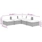 vidaXL Set sofás de jardín 5 piezas y cojines ratán sintético marrón vidaXL Set sofás de jardín 5 piezas y cojines ratán sintético marrón