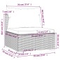 vidaXL Set sofás de jardín 5 piezas y cojines ratán sintético marrón vidaXL Set sofás de jardín 5 piezas y cojines ratán sintético marrón