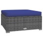 vidaXL Set de sofás de jardín 6 piezas y cojines ratán sintético gris vidaXL Set de sofás de jardín 6 piezas y cojines ratán sintético gris