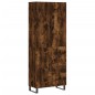 vidaXL Aparador alto madera contrachapada roble ahumado 69,5x34x180 cm vidaXL Aparador alto madera contrachapada roble ahumado 69,5x34x180 cm