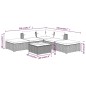vidaXL Set de sofás de jardín 6 piezas y cojines ratán sintético gris vidaXL Set de sofás de jardín 6 piezas y cojines ratán sintético gris