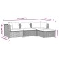 vidaXL Set de sofás de jardín 4 piezas y cojines ratán sintético gris vidaXL Set de sofás de jardín 4 piezas y cojines ratán sintético gris