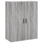 vidaXL Aparador alto madera contrachapada gris sonoma 69,5x34x180 cm vidaXL Aparador alto madera contrachapada gris sonoma 69,5x34x180 cm