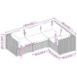 vidaXL Set de muebles de jardín 4 pzas y cojines ratán sintético negro vidaXL Set de muebles de jardín 4 pzas y cojines ratán sintético negro