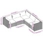 vidaXL Set sofás de jardín 5 piezas y cojines ratán sintético marrón vidaXL Set sofás de jardín 5 piezas y cojines ratán sintético marrón